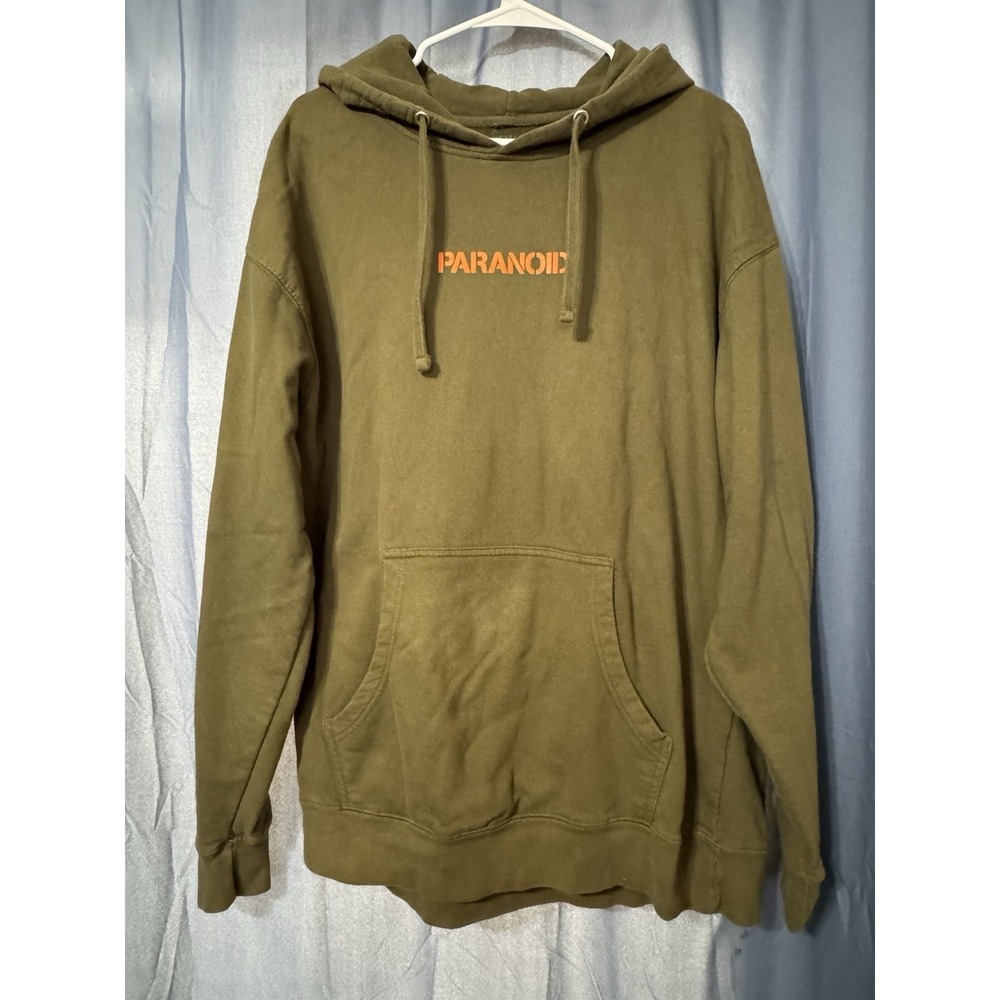 Anti Social Social Club x UNDEFEATED x Paranoid Hoodie Olive Green Size XL